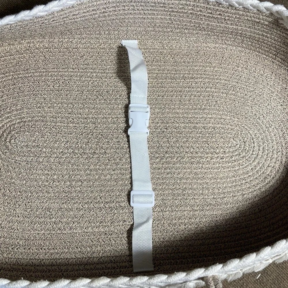 Baby Changing Basket Handmade Boho Cotton Safety Strap Soft Foldable